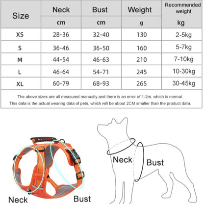 5 Colors Dog Harness Adjustable Pet Vest Soft Reflective Breathable Premium Nylon Webbing Comfort Control for Walking Dogs