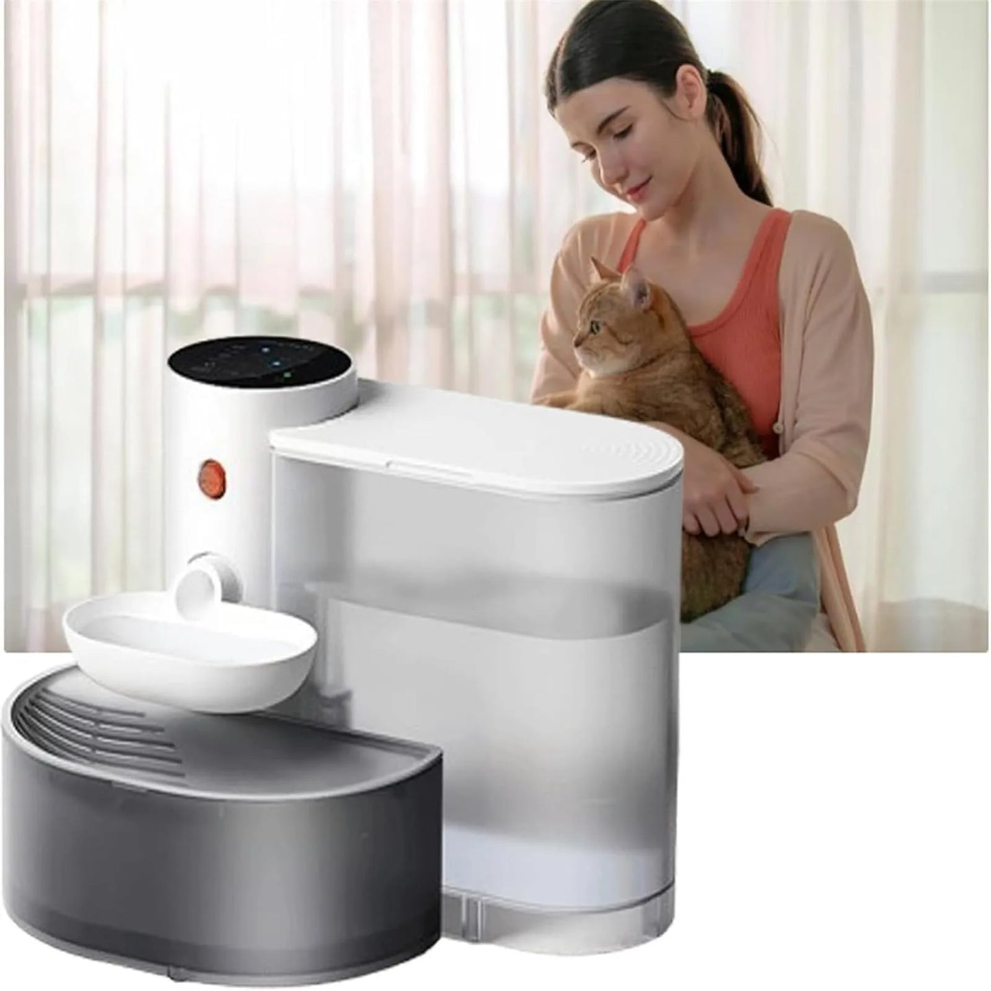 Cat Drinking Fountain Mobile Drinking Fountain Unplugged Automatic Water Feeder Pet Dog Drinking Fountain Pet Water Feeder